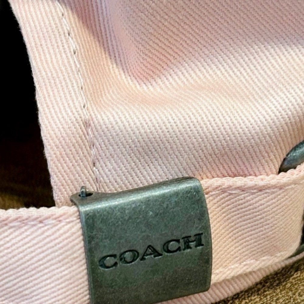 NWT Coach Embroidered Hat Color Pink Adjustable Baseball Cap - Picture 3 of 6